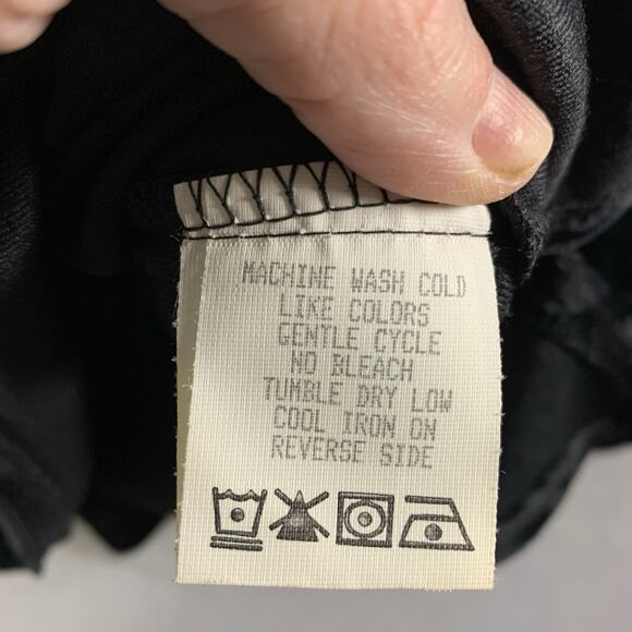 Vintage Womens Burnout Velvet Tunic Top Sz S/M Black Event Holiday Whimsigoth - Picture 8 of 10